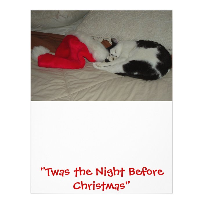 Twas the Night before Christmas Kitten Personalized Letterhead