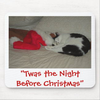 Twas the Night before Christmas Kitten Mouse Pad
