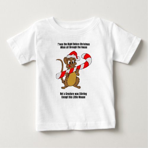 Twas the Night Before Christmas Mouse Baby T_Shirt