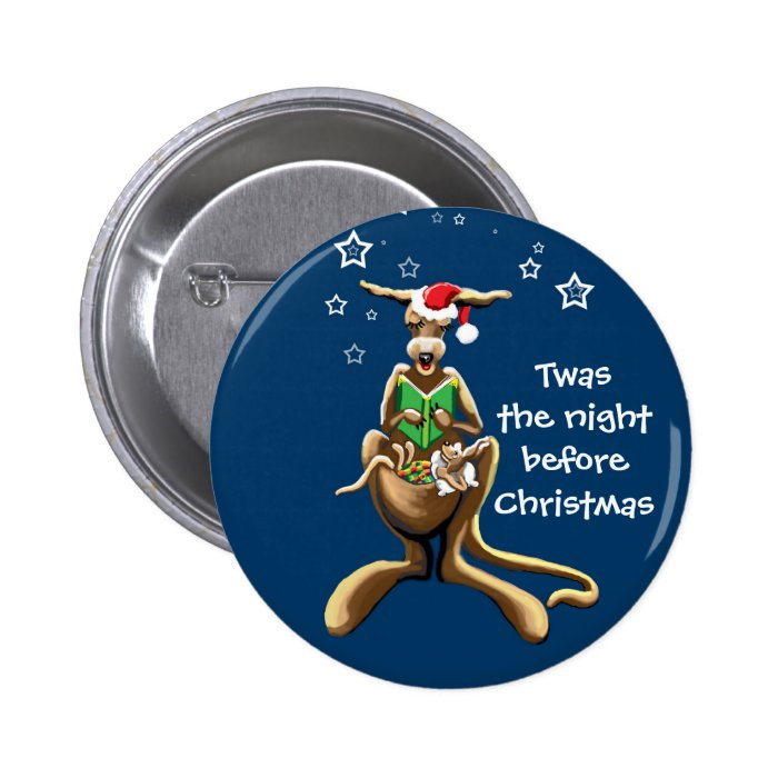 Twas the night before Christmas Pinback Button