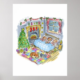 Twas the Night before Christmas Poster