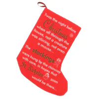 Funny Twas the Night Before Christmas Personalized Small Christmas Stocking  | Zazzle