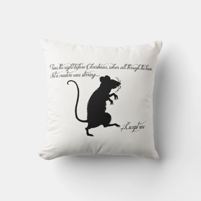 'Twas the Night Before Christmas Throw Pillow (Front)