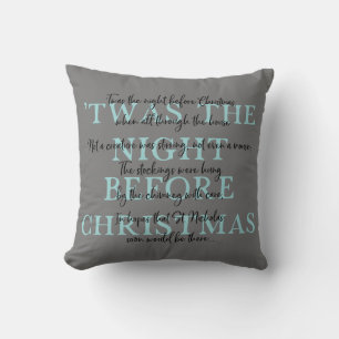 Twas The Night Before Christmas Throw Pillow