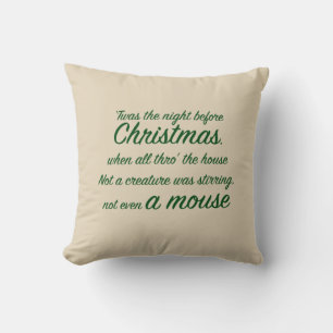 'Twas the night before Christmas Throw Pillow