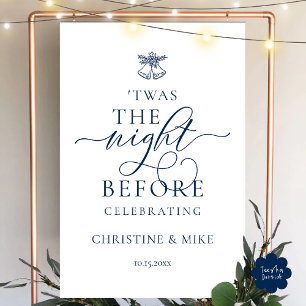 Twas The Night Before, Classy Wedding Rehearsal Foam Board
