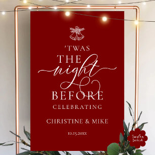 Twas The Night Before, Classy Wedding Rehearsal Foam Board