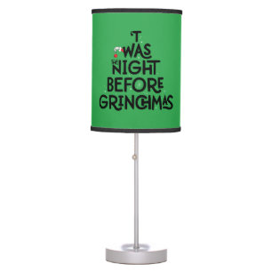 'Twas the Night Before Grinchmas Table Lamp