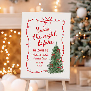 Twas The Night Before Holiday Rehearsal Dinner  Foam Board