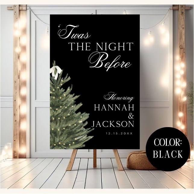 Twas The Night Before Rehearsal Dinner Welcome Cus Foam Board (Creator Uploaded)