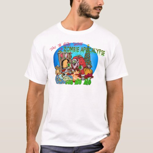 Twas the Night Before the Zombies T_Shirt