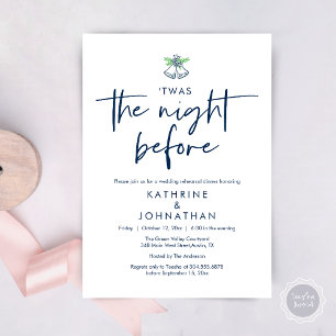 Twas The Night Before Wedding Rehearsal Dinner Invitation