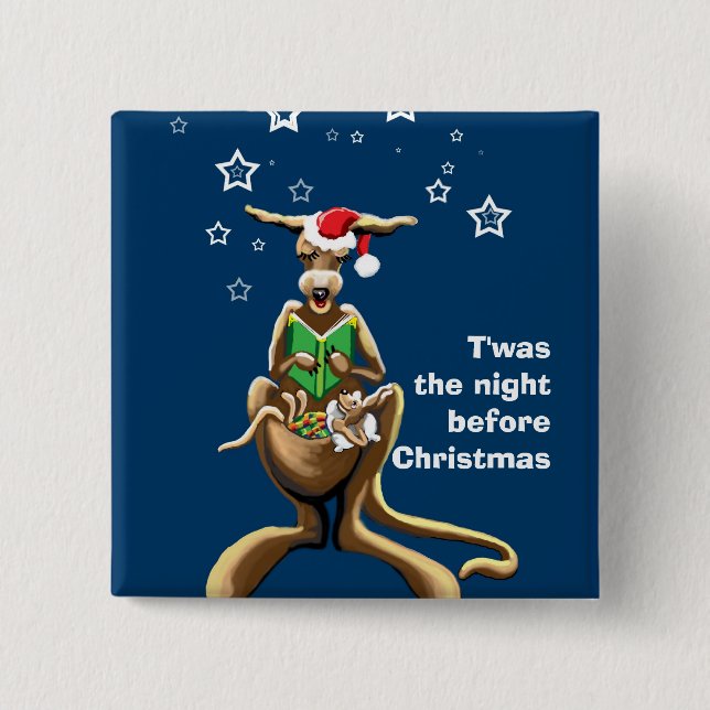 T'was the nightbefore Christmas... Button (Front)