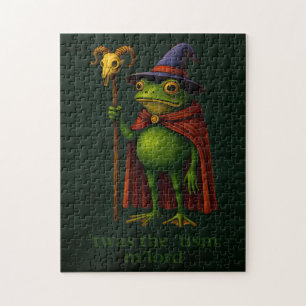 T'was The 'Tism M'Lord Frog Meme Autism Awareness Jigsaw Puzzle