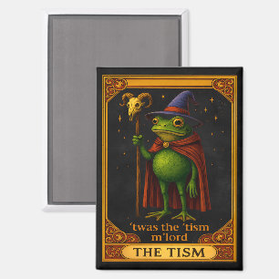 T'was The 'Tism M'Lord Frog Meme Autism Awareness Magnet