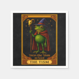 T'was The 'Tism M'Lord Frog Meme Autism Awareness Napkins