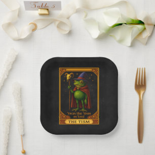 T'was The 'Tism M'Lord Frog Meme Autism Awareness Paper Plates