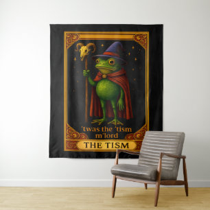 T'was The 'Tism M'Lord Frog Meme Autism Awareness Tapestry