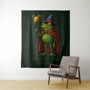 T'was The 'Tism M'Lord Frog Meme Autism Awareness Tapestry