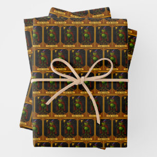 T'was The 'Tism M'Lord Frog Meme Autism Awareness Wrapping Paper Sheets