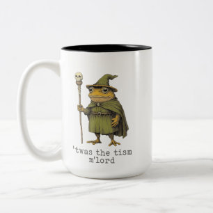 TWAS The 'Tism M'Lord Funny Wizard Frog Witch, sar Two-Tone Coffee Mug