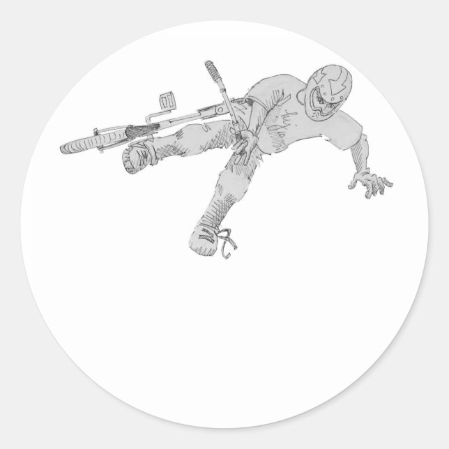 Tweaked Classic Round Sticker (Front)