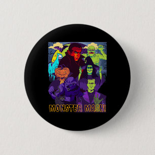 Twear Tee's Monster Mash Halloween Costume Fun Mon Button