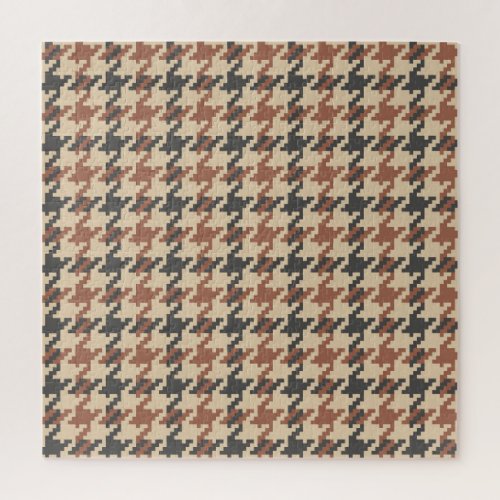 Tweed Goose Foot Vintage Pattern Jigsaw Puzzle