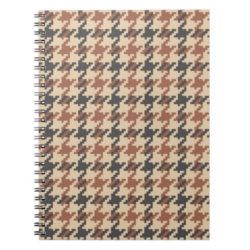Tweed Goose Foot Vintage Pattern Notebook