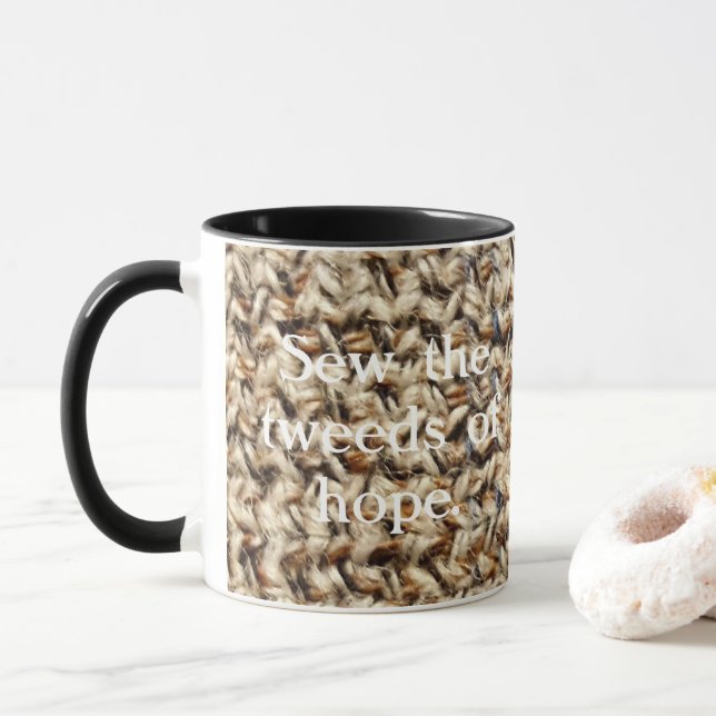 Tweed hope design mug (With Donut)