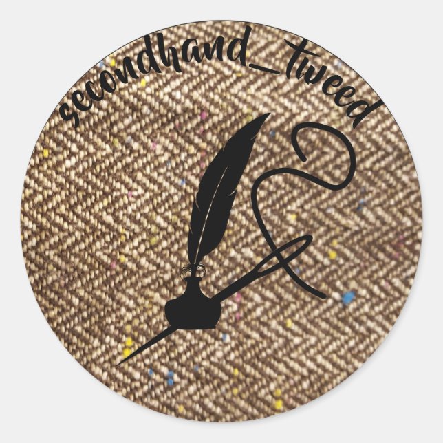 tweed logo sticker (Front)