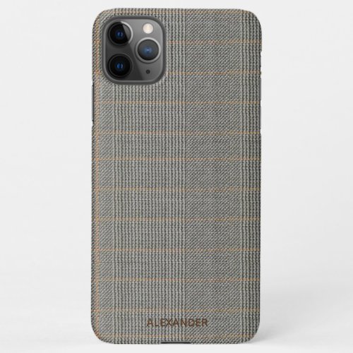 Tweed Look Personalized Mens Womens Budget iPhone 11Pro Max Case