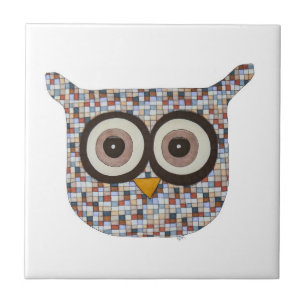Tweed Owl Ceramic Tile