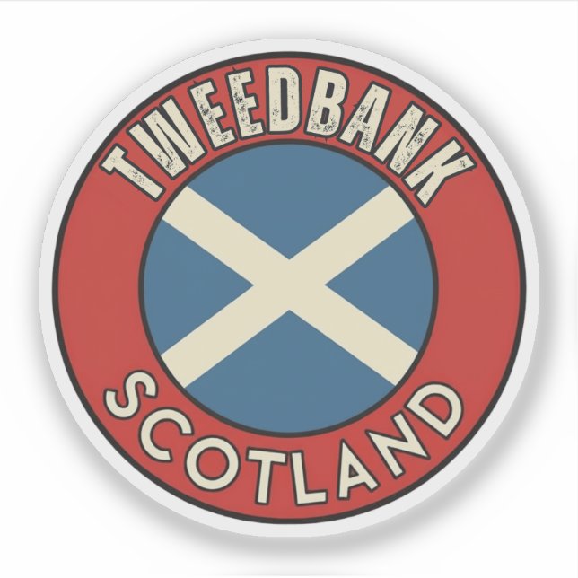 Tweedbank, Scotland Sticker (Front)