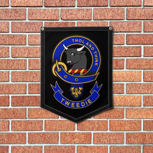 Tweedie Clan Badge Banner   Pennant