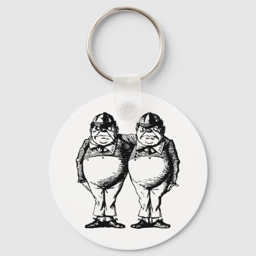 Tweedle Dee and Tweedle Dum Inked Keychain