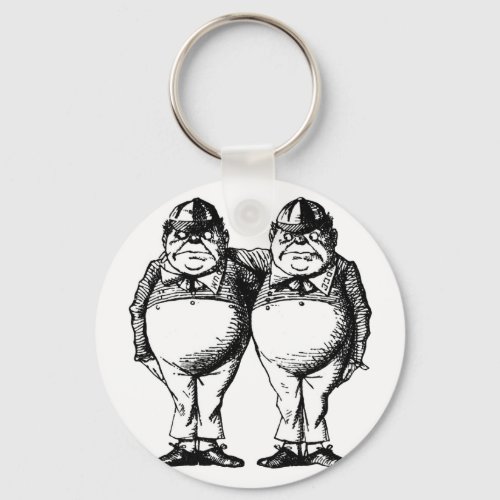 Tweedle Dee and Tweedle Dum Keychain