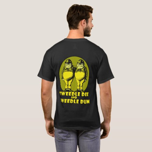 Tweedle Dee and Tweedle Dum Logo Yellow T_Shirt