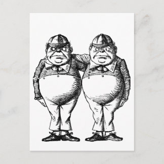 Tweedle Dee and Tweedle Dum Postcard