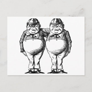 Tweedle Dee and Tweedle Dum Postcard