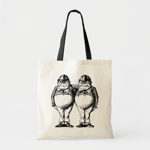 Tweedle Dee and Tweedle Dum Tote Bag