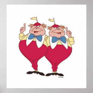 Tweedle Dum and Dee Disney Poster