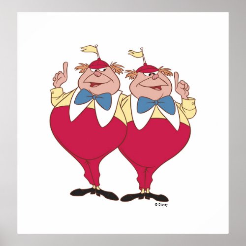 Tweedle Dum and Dee Disney Poster