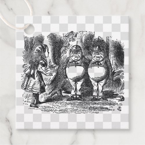 Tweedle Dum and Tweedle Dee Favor Tags