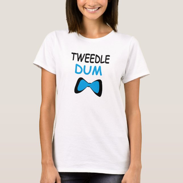Tweedle Dum Couple T-Shirt (Front)