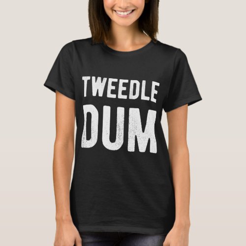 Tweedle Dum Matching Couple Halloween T_Shirt