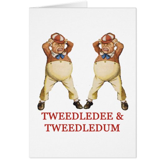 TWEEDLEDEE & TWEEDLEDUM IN WONDERLAND (Front)