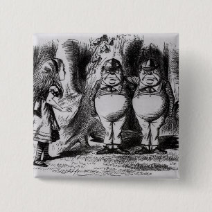 Tweedledum and Tweedledee Button