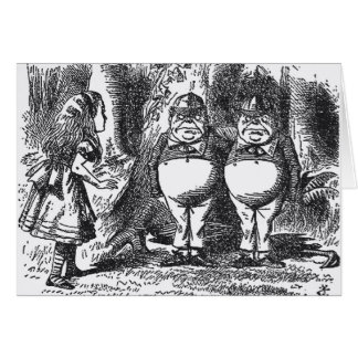 Tweedledum and Tweedledee Cards