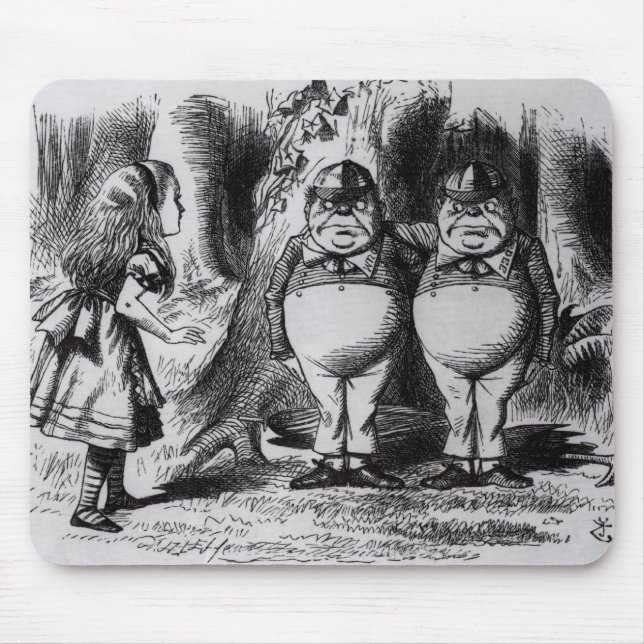 Tweedledum and Tweedledee Mouse Pad (Front)